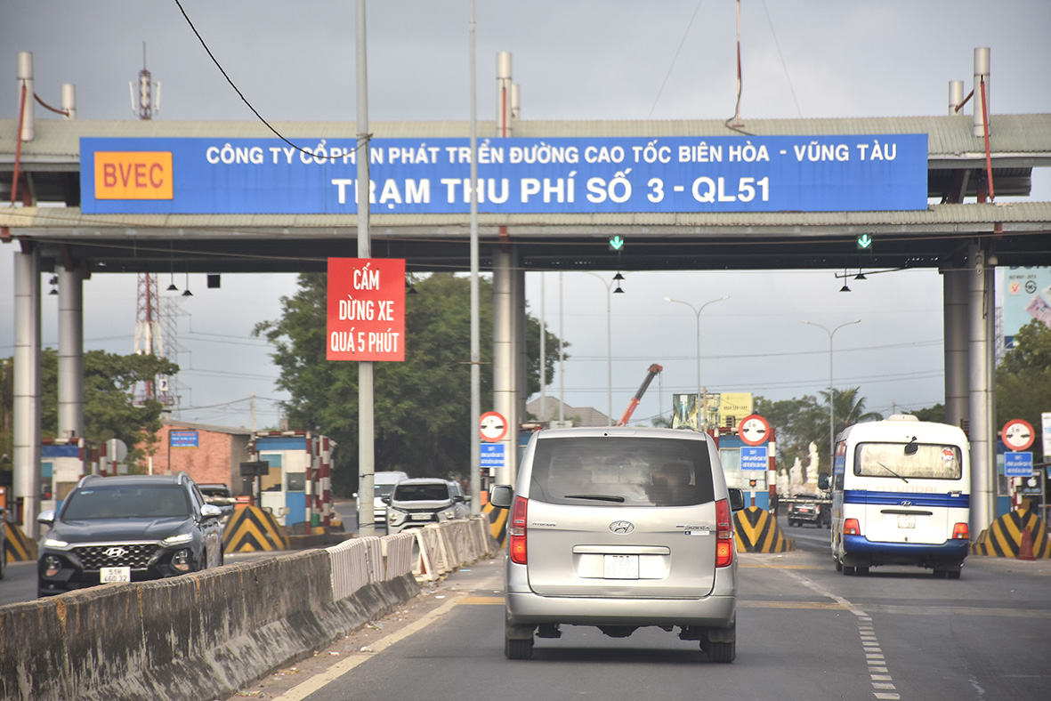 Trạm thư phí T3 (ngã ba Long Sơn) thu phí trở lại từ 0 giờ ngày 24/9.