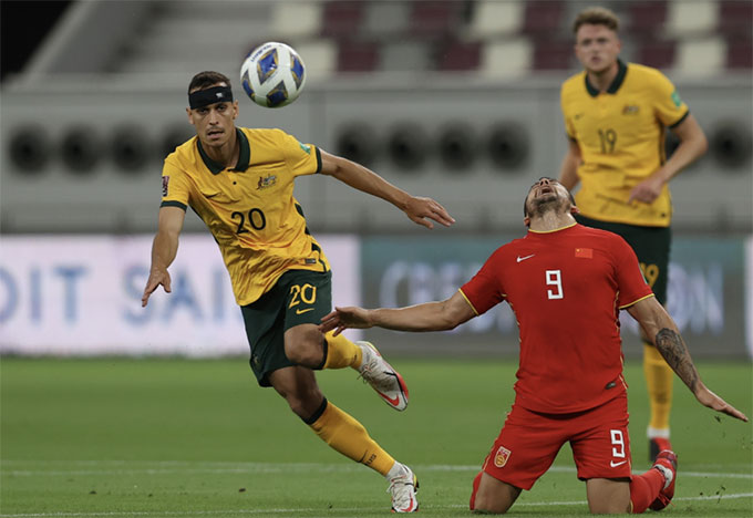 Australia dễ dàng đè bẹp Trung Quốc ở vòng loại World Cup 2022.