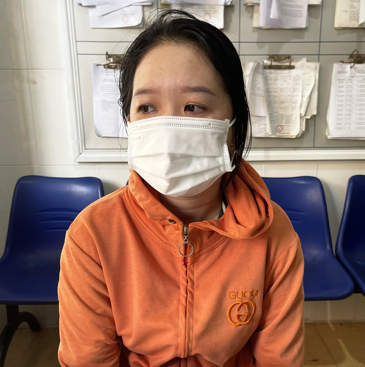 Huỳnh Thị Bích Thủy bị bắt khi đang lẩn trốn trên địa bàn TX.Phú Mỹ.