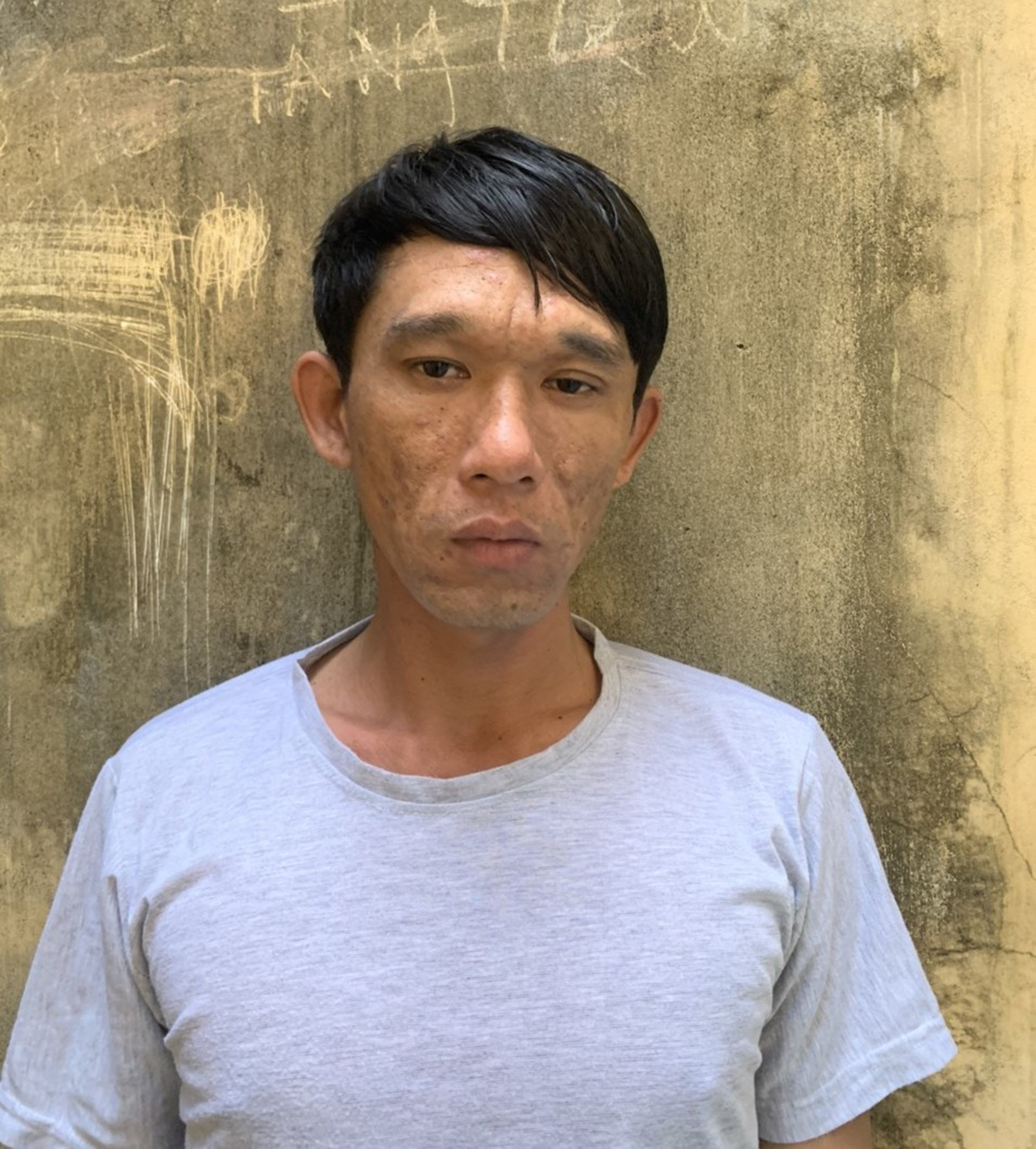 Đối tượng Phạm Thanh Nhàn tại Công an huyện Đất Đỏ.