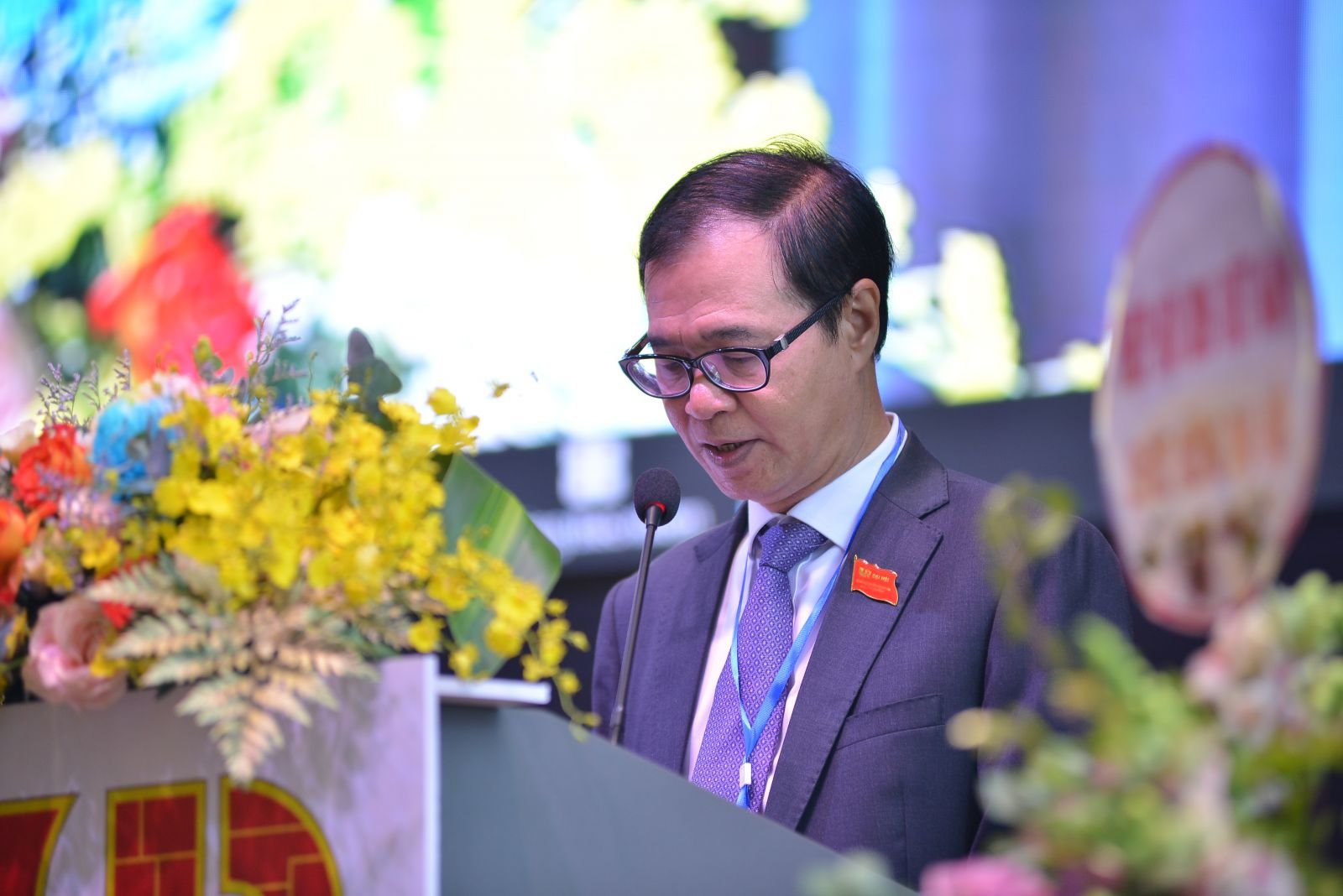 Ông Nguyễn Mạnh Hà, Chủ tịch VARS phát biểu khai mạc Đại hội.