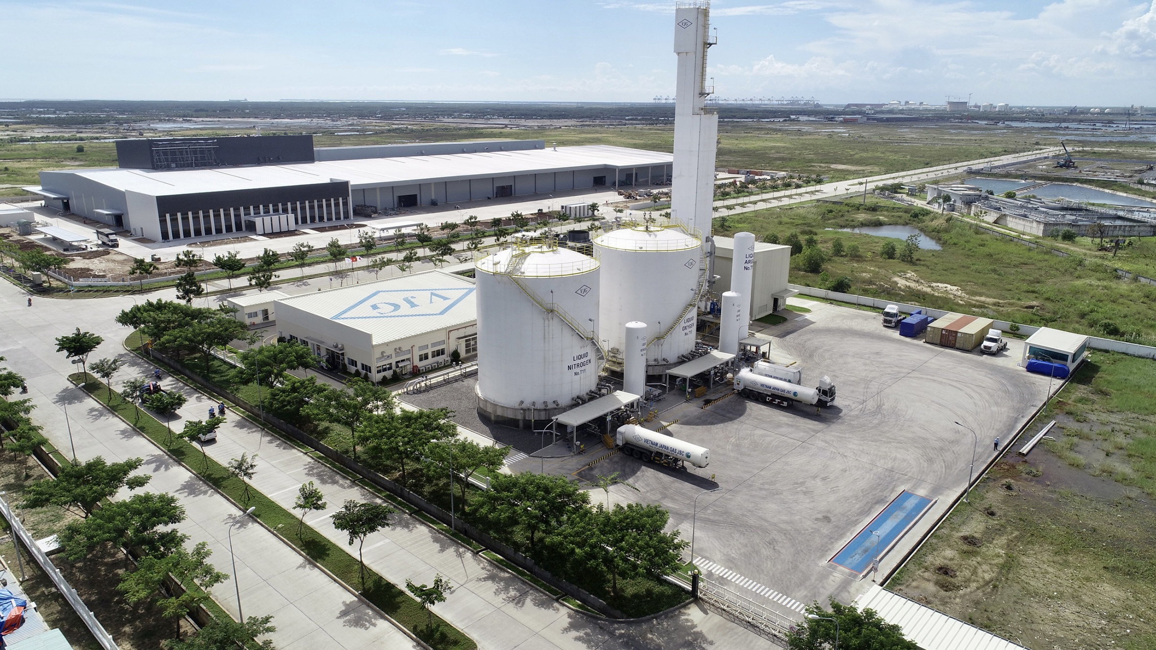KCN chuyên sâu Phú Mỹ 3 là một trong những điểm đến thu hút các nhà đầu tư lớn. Trong ảnh: Một góc KCN chuyên sâu Phú Mỹ 3 nhìn từ Công ty CP Nippon Sanso Việt Nam.