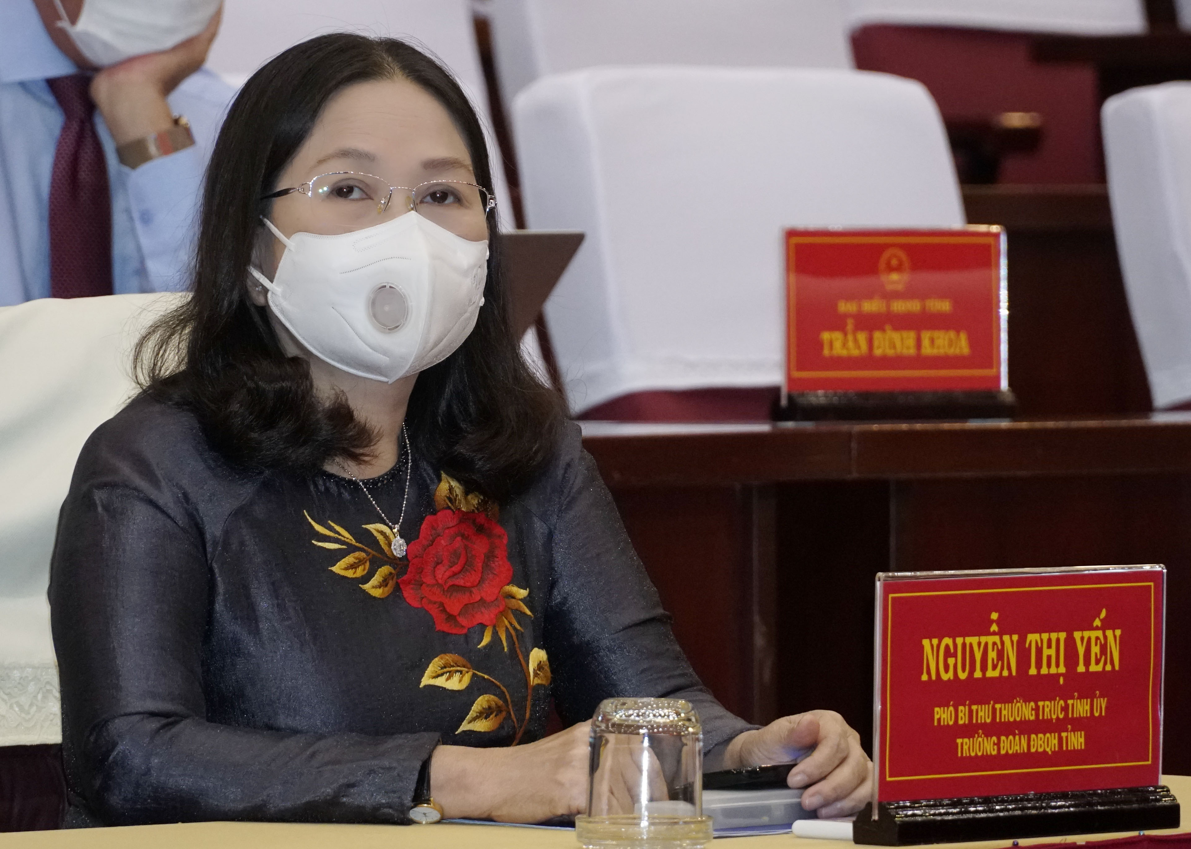 bà Nguyễn Thị Yến, Phó Bí thư Thường trực Tỉnh ủy, Trưởng Đoàn ĐBQH tỉnh