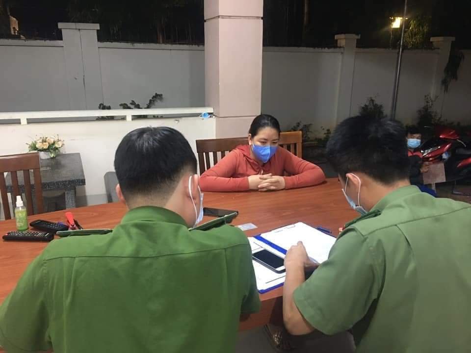 Công an TP.Bà Rịa làm việc với 1 người đăng thông tin không chính xác lên mạng xã hội vào tháng 7/2021.
