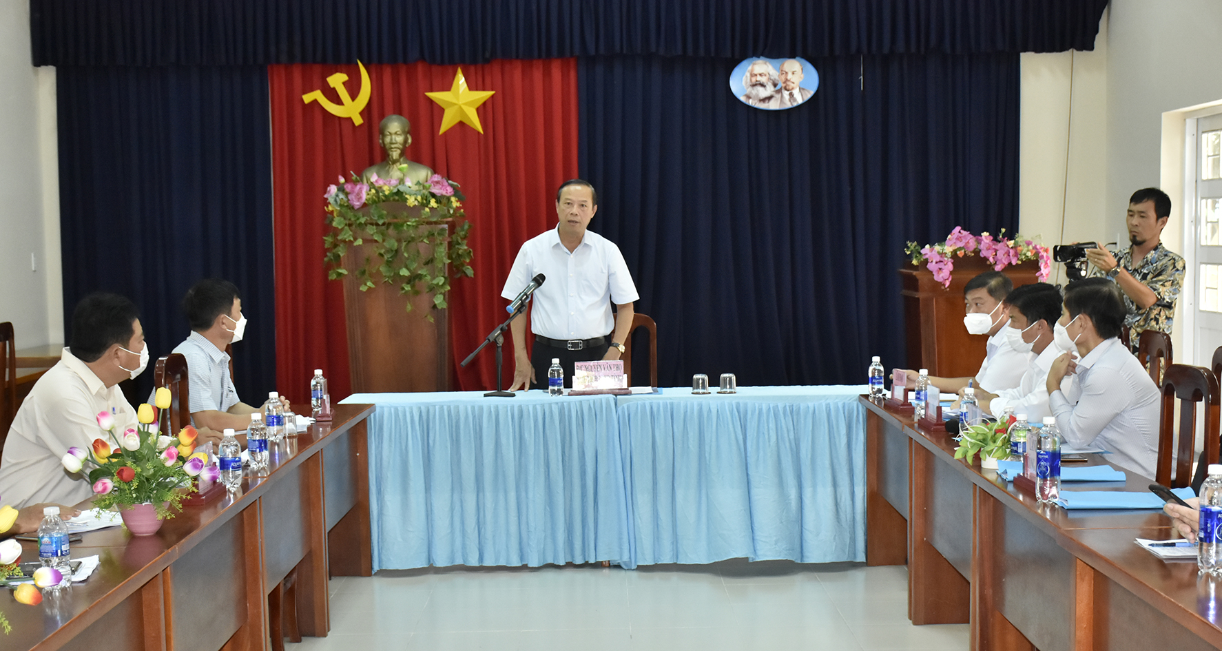 Ông Nguyễn Văn Thọ, Chủ tịch UBND tỉnh làm việc với BQL các KDL huyện Long Điền.