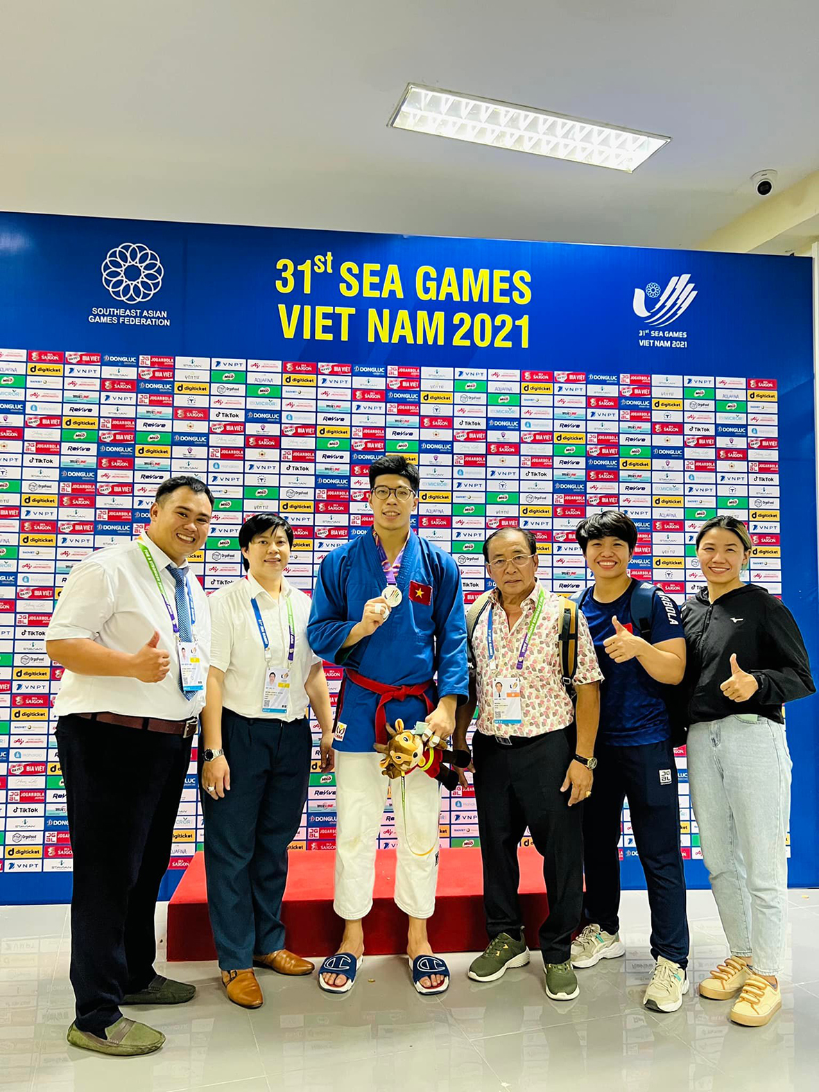 Đoàn HLV, VĐV môn Kurash của tỉnh BR-VT tham dự SEA Games 31.