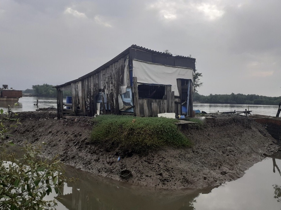 Căn chòi tạm của gia đình ông Lương, bà Mai thuộc diện giải tỏa để thực hiện dự án đường Long Sơn-Cái Mép đến thời điểm này đã được tháo dỡ.