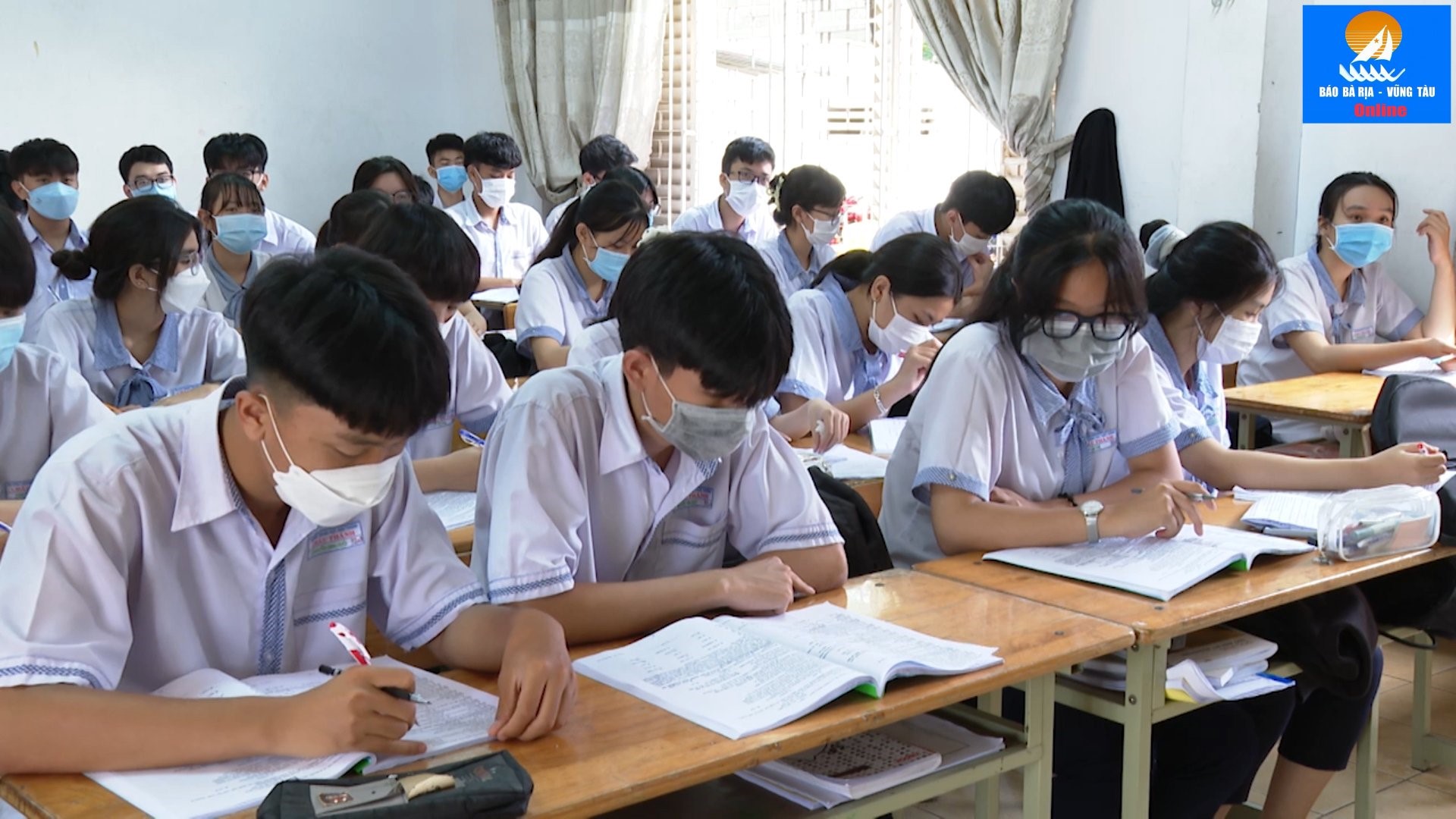 Giờ học của HS tại trường THPT Châu Thành, TP.Bà Rịa.