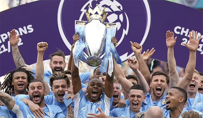 Man City giành chức vô địch Premier League 2021/22.