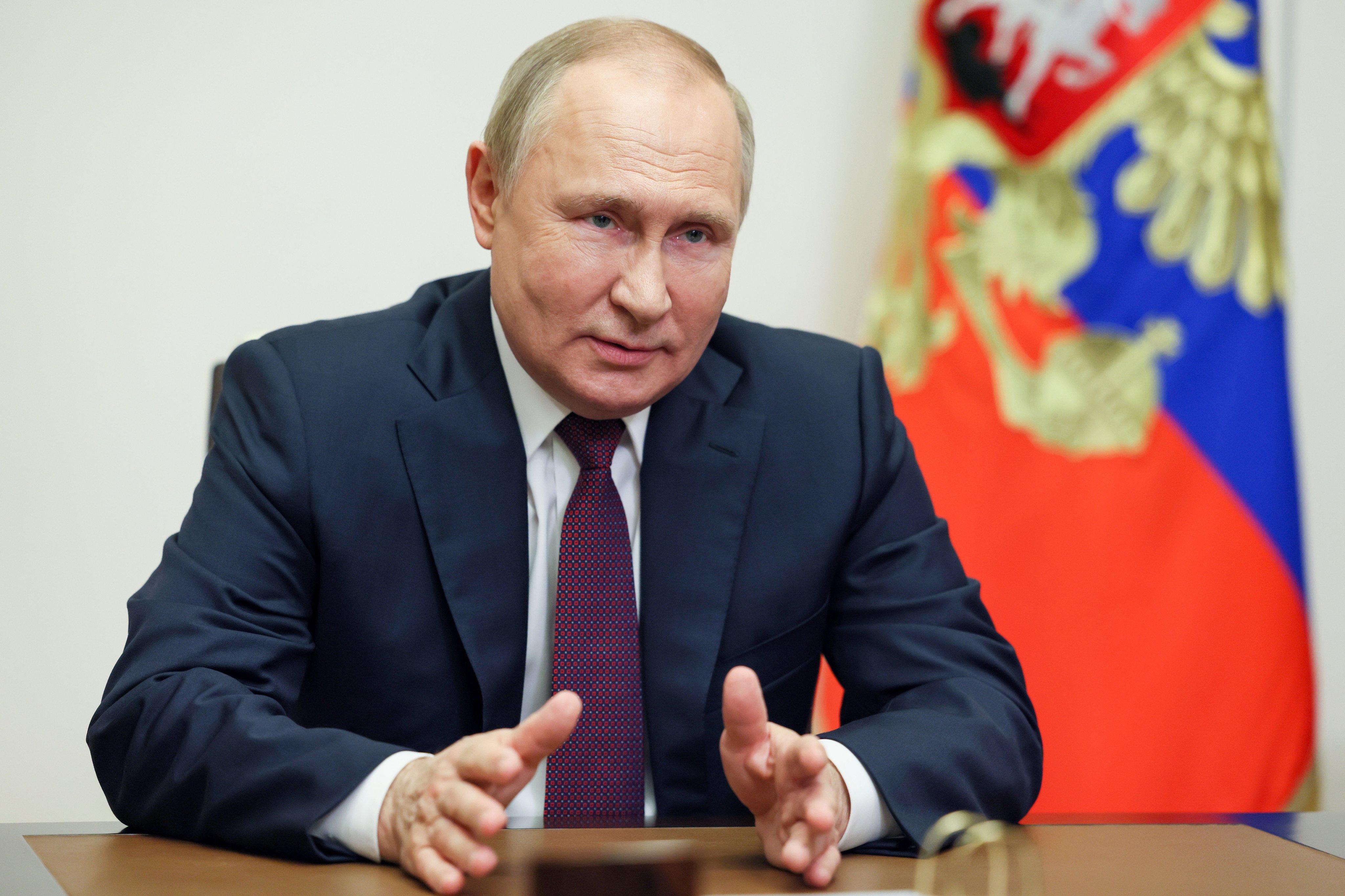 Tổng thống Vladimir Putin phát biểu tại cuộc họp ở Moskva.