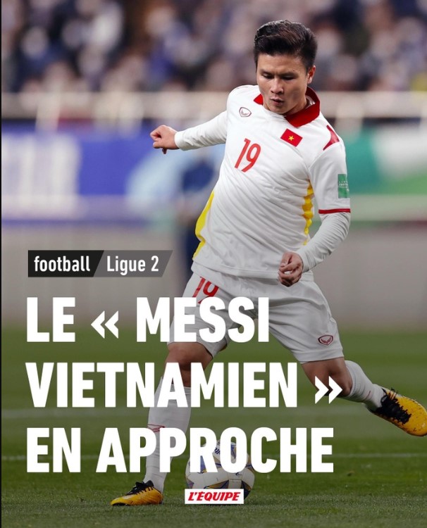 Quang Hải gây chú ý khi gia nhập Pau FC.