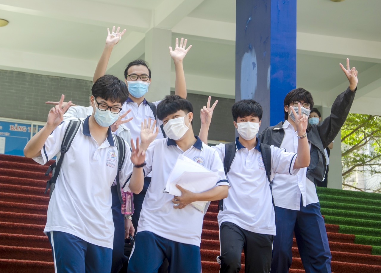 Thí sinh tham gia kỳ thi tốt nghiệp THPT năm 2021, tại Điểm thi THPT Trần Nguyên Hãn, TP.Vũng Tàu (ảnh minh họa). Ảnh: KHÁNH CHI