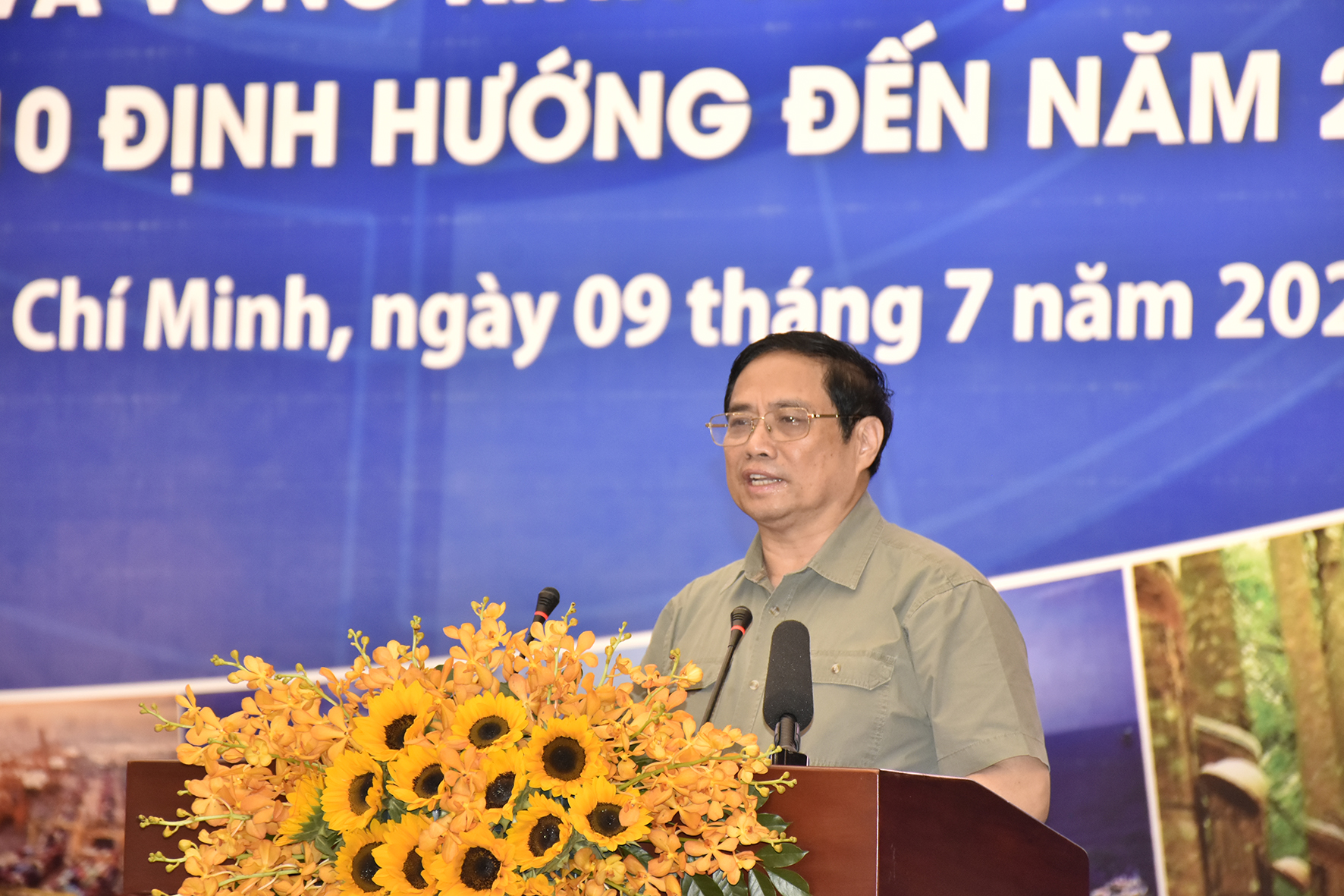 Thủ tướng Chính phủ Phạm Minh Chính phát biểu khai mạc hội nghị.