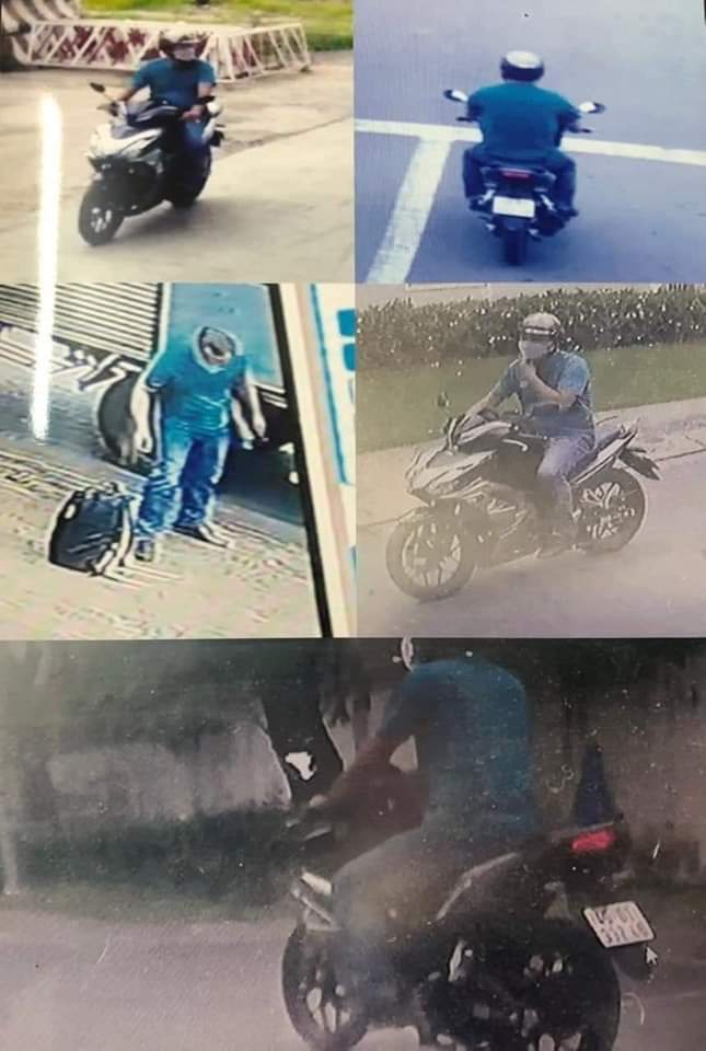 Hình ảnh đối tượng nghi đập kính xe lấy trộm hơn 1 tỷ đồng.