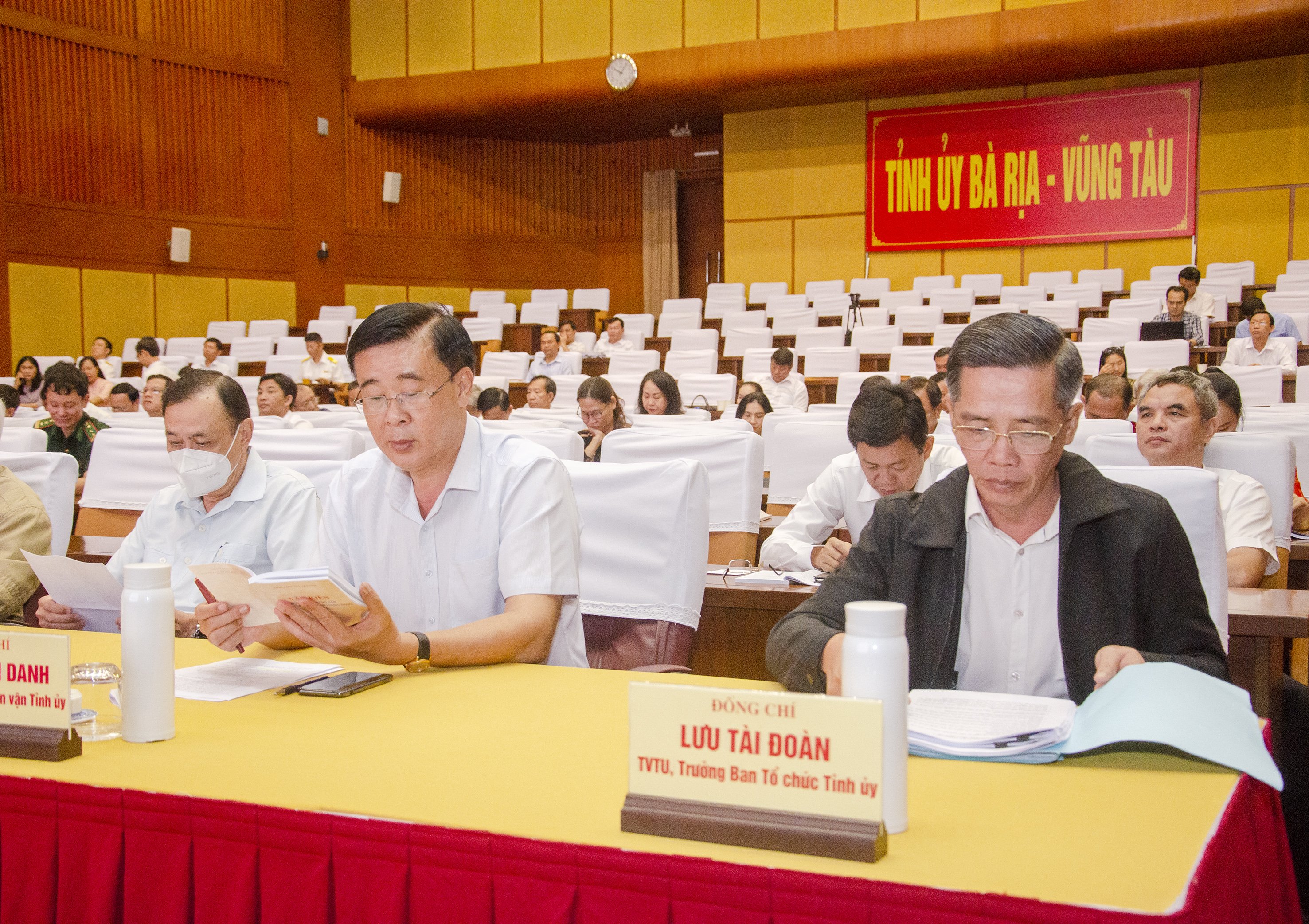 Các đại biểu tham dự hội nghị tại điểm cầu tỉnh Bà Rịa - Vũng Tàu.