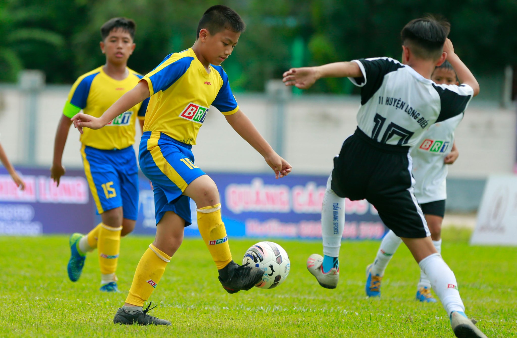 Nguyễn Nam Sơn của U11 TP. Vũng Tàu là một trong những cầu thủ được HAGL mời tham gia dự tuyển vào học viện đợt này.
