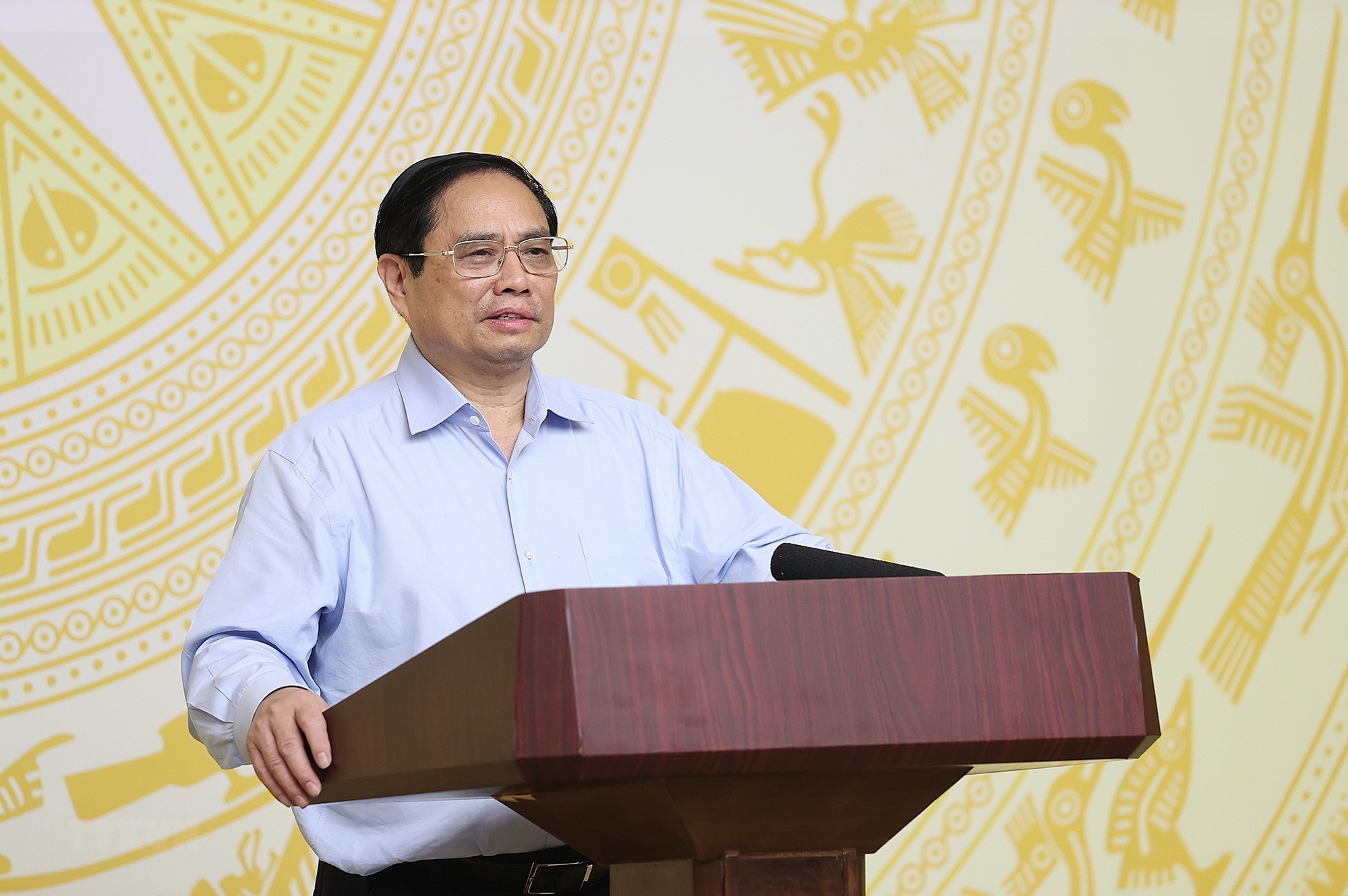 Thủ tướng Phạm Minh Chính phát biểu khai mạc phiên họp.