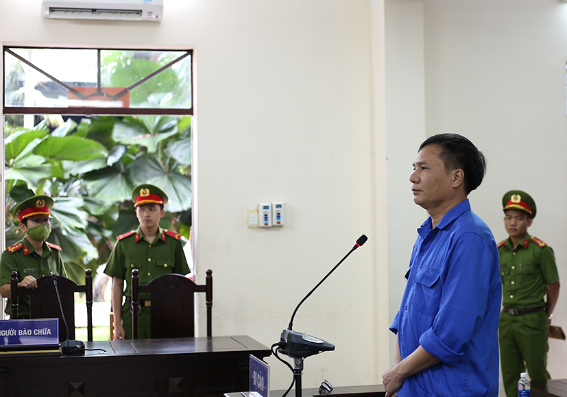 Bị cáo Phạm Đức Thịnh tại phiên xét xử.