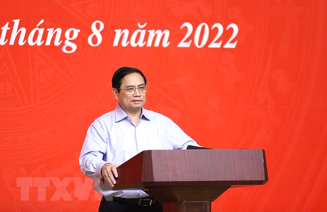 Thủ tướng Phạm Minh Chính phát biểu tại hội nghị.