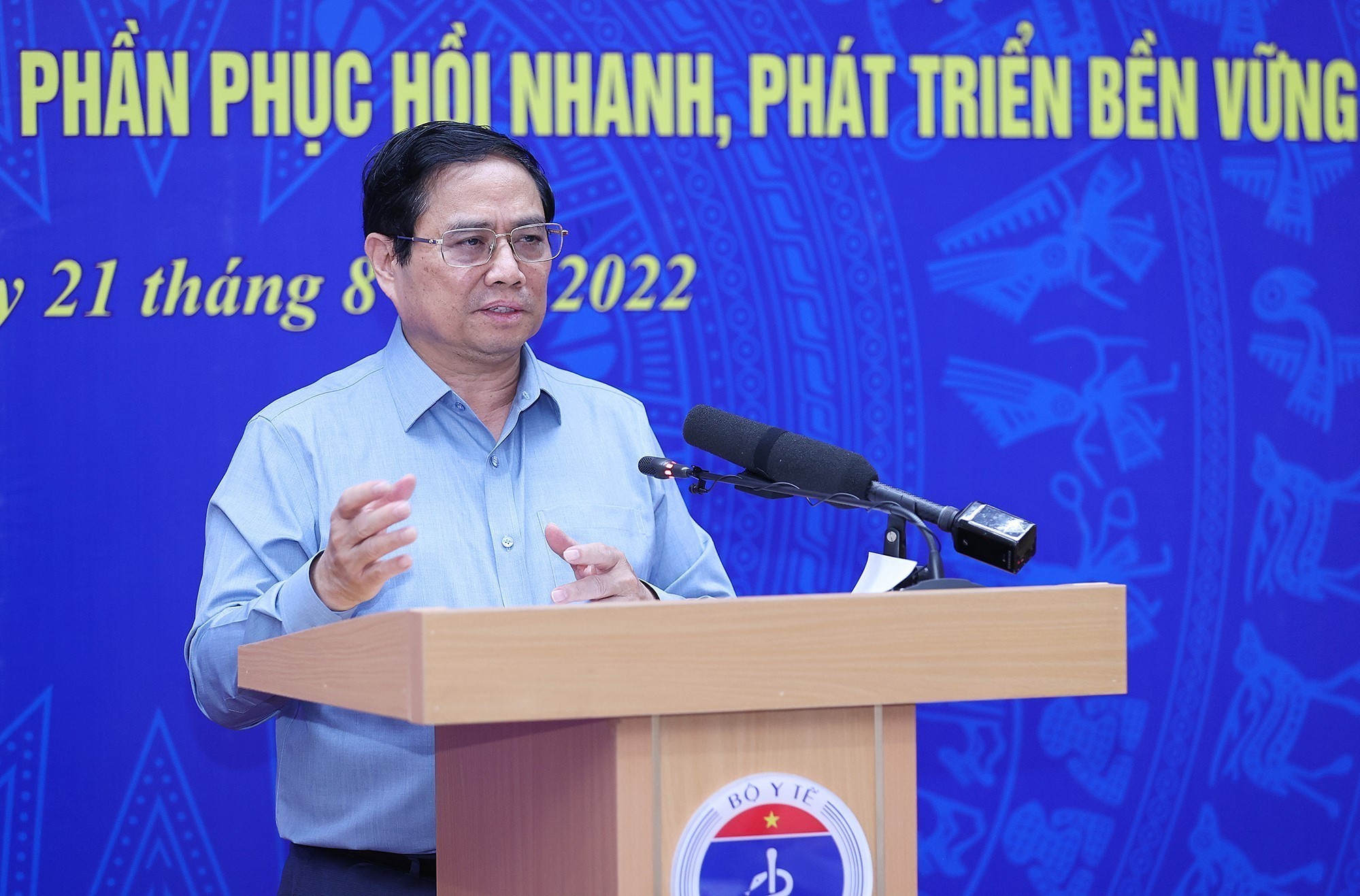 Thủ tướng Chính phủ Phạm Minh Chính phát biểu kết luận hội nghị.  Ảnh: DƯƠNG GIANG