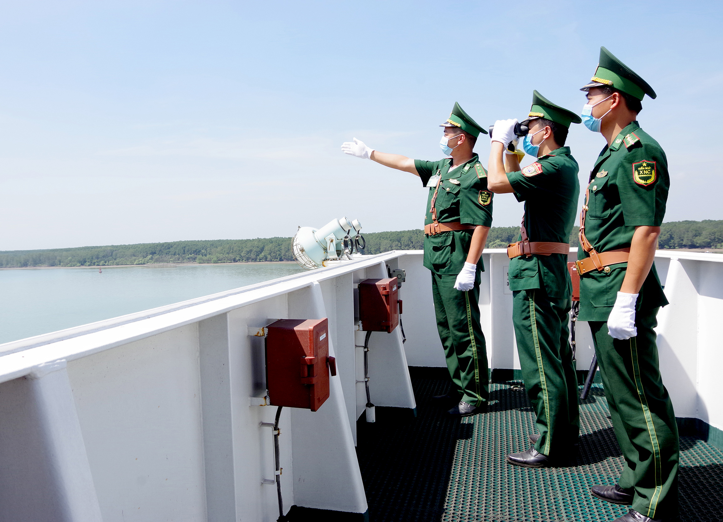 Lực lượng Biên phòng cửa khẩu cảng Bà Rịa-Vũng Tàu tuần tra, kiểm soát trên biển.