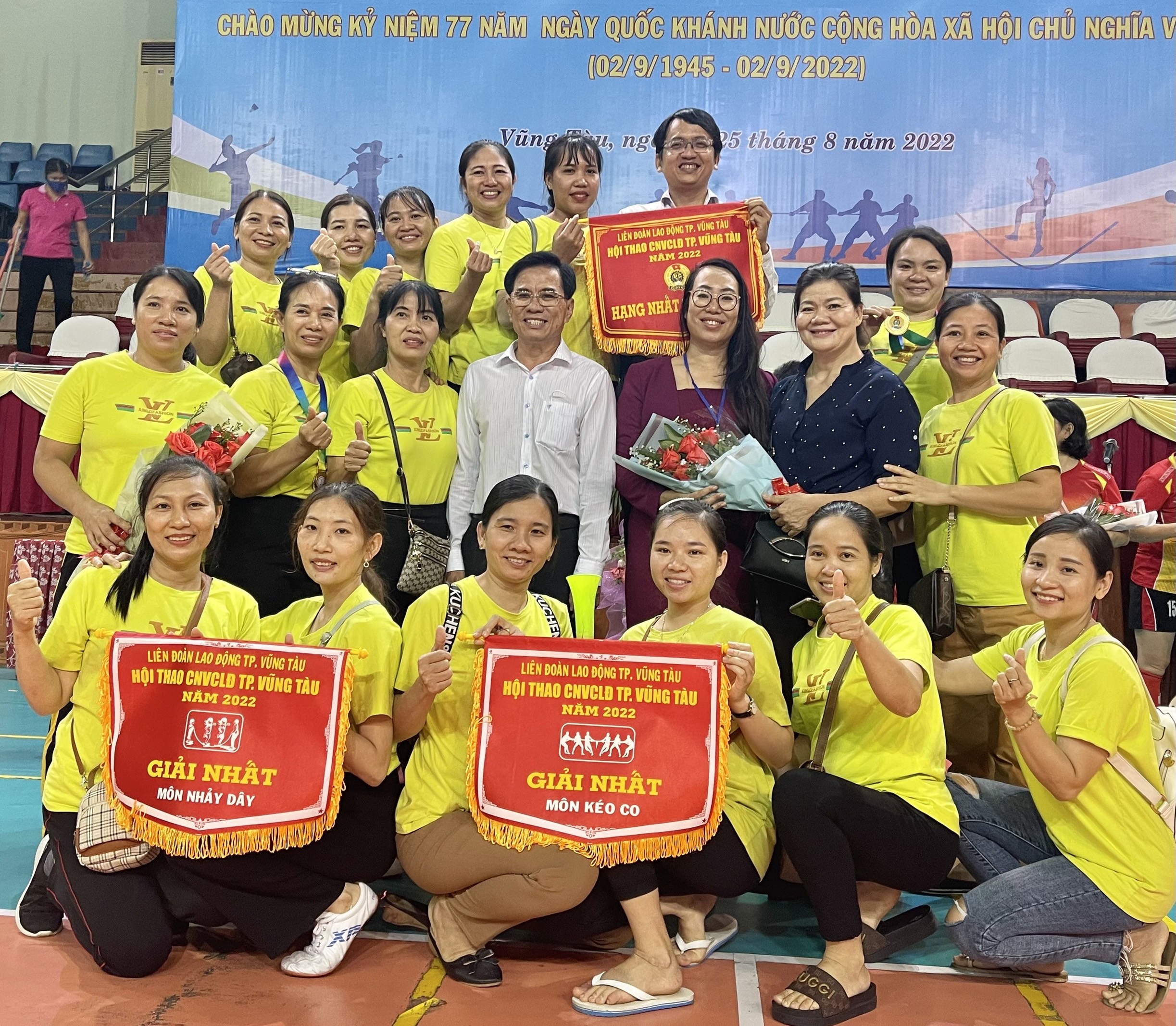 Tập thể Trường MN Trúc Xanh giành giải Nhất toàn Đoàn.