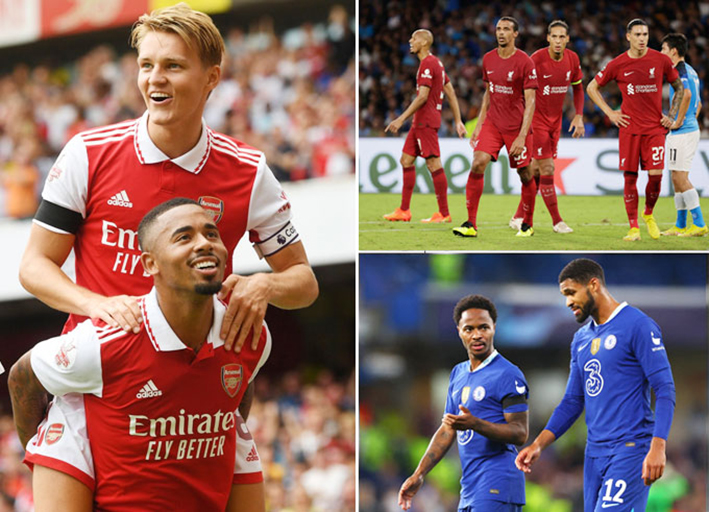 Arsenal đang đứng đầu BXH (18 điểm), cao hơn nhiều so với đội đứng thứ 7 và xếp thứ 8 là Chelsea (10) và Liverpool (9).
