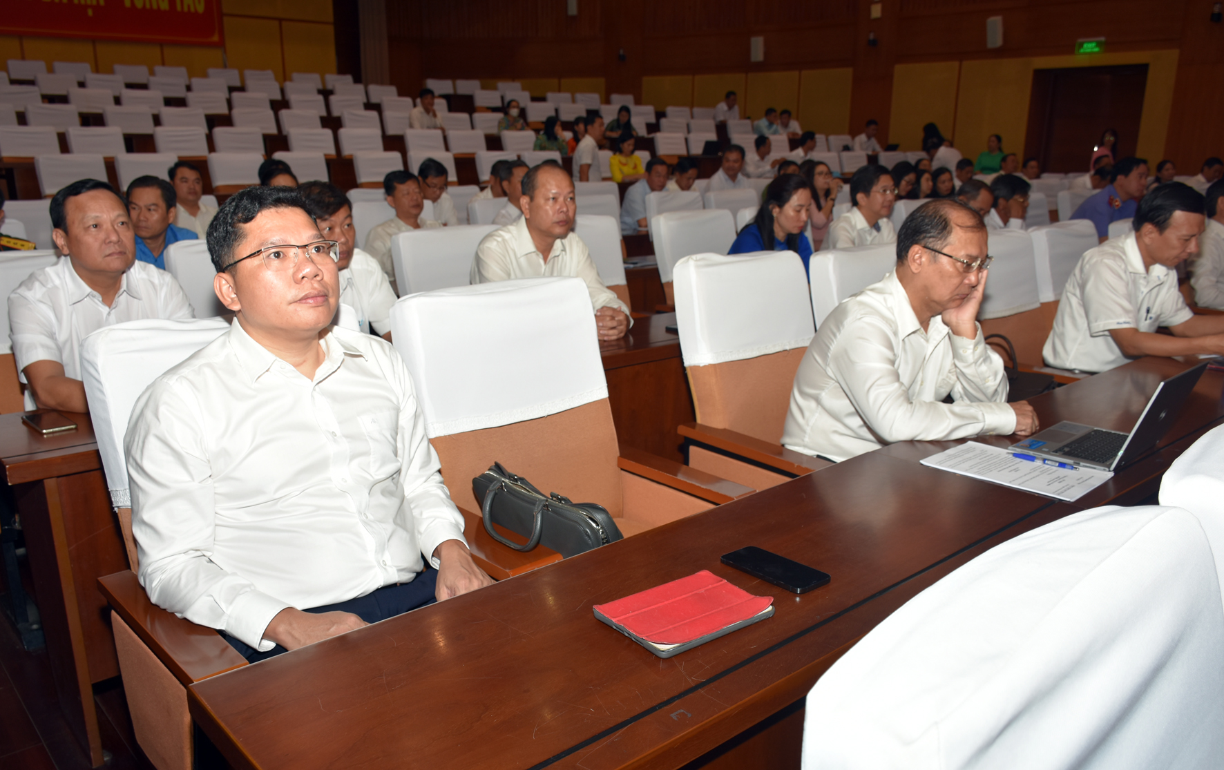 Các đại biểu tham dự hội nghị tại điểm cầu tỉnh Bà Rịa-Vũng Tàu.