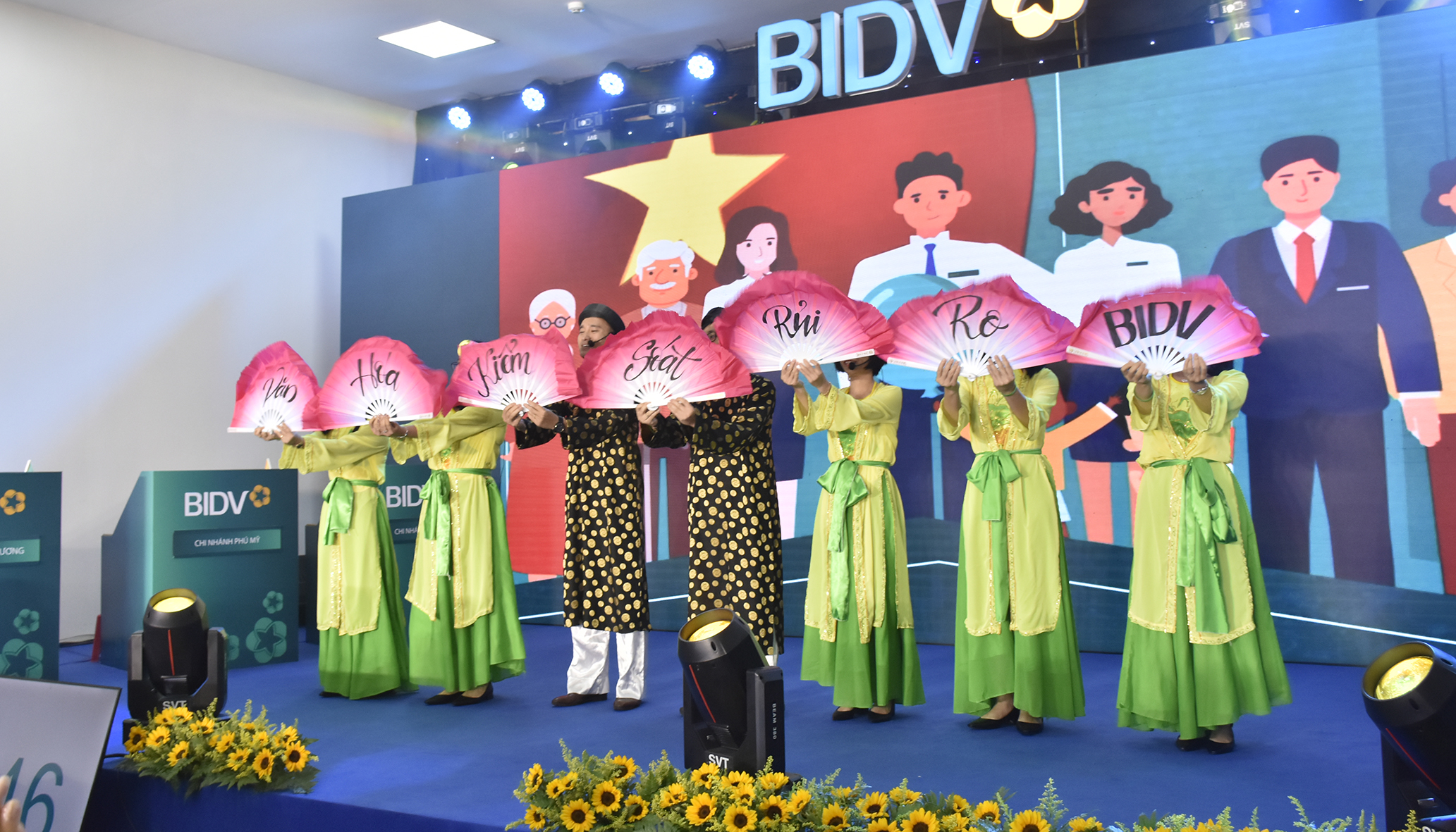 Phần giới thiệu của chi nhánh BIDV Phú Mỹ.
