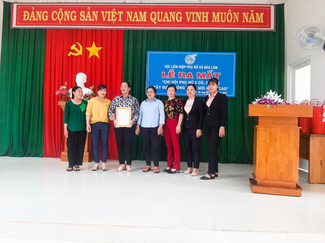 Ra mắt Chi hội phụ nữ “5 có, 3 sạch” xã Bàu Lâm (huyện Xuyên Mộc).