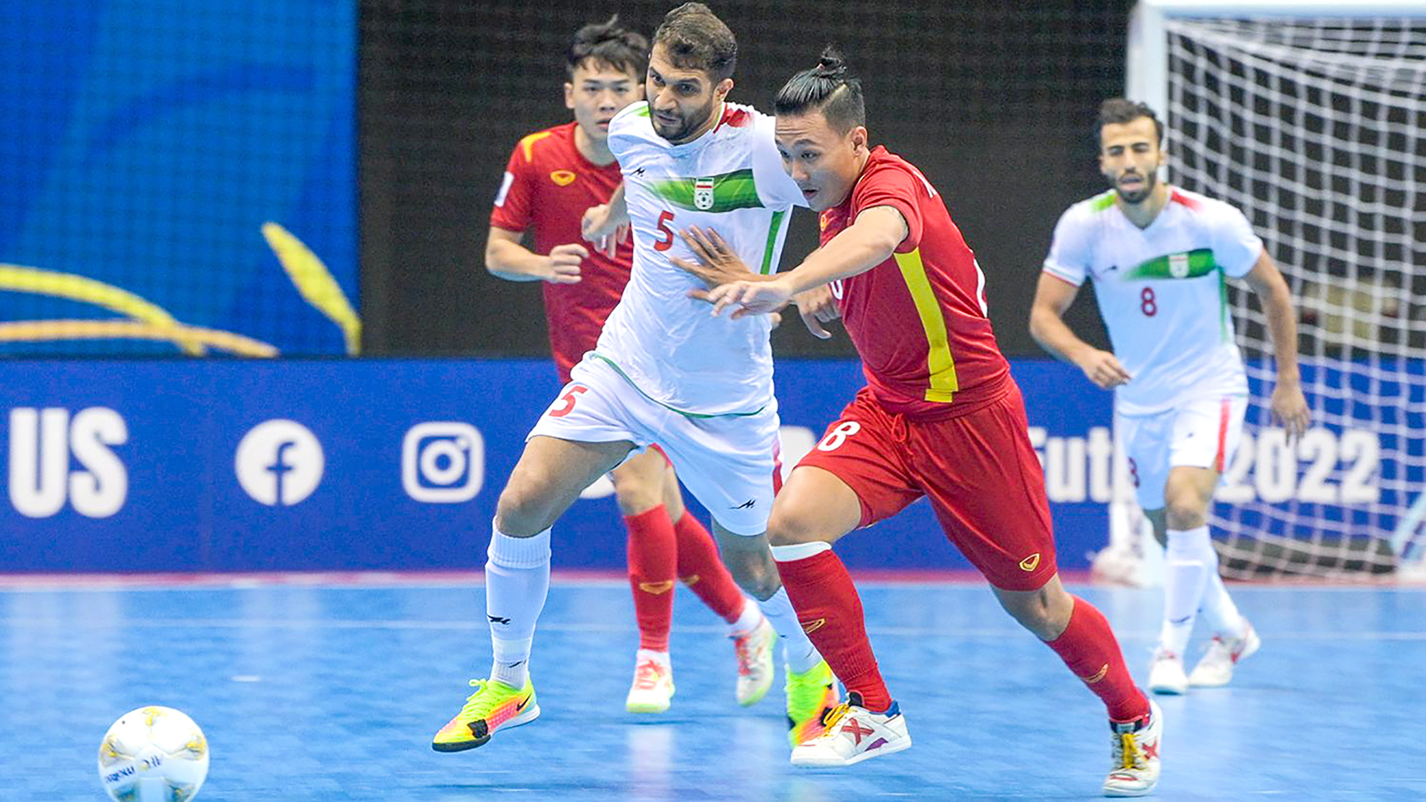 Iran (5) được đánh giá cao ở vòng tứ kết futsal châu Á 2022.
