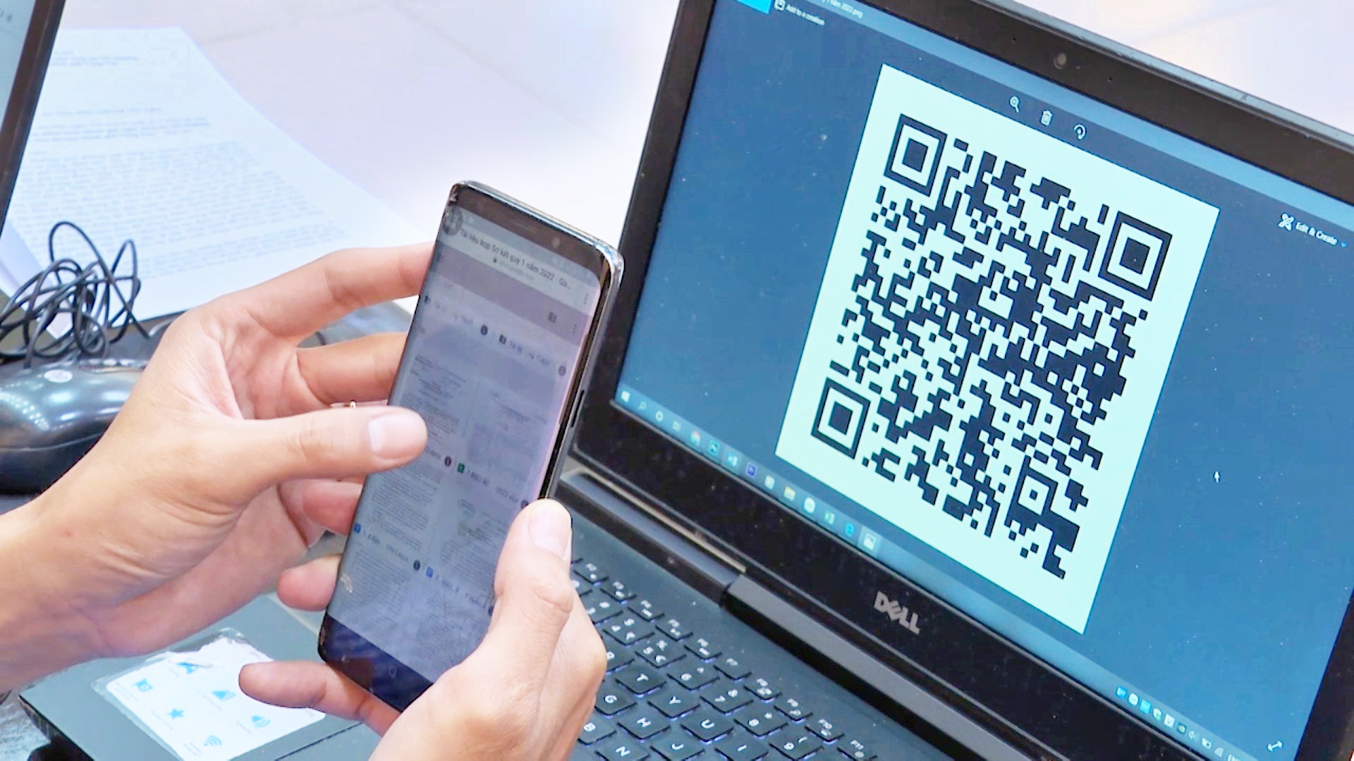  Tài liệu của cuộc họp được TP. Vũng Tàu mã hóa qua mã QR-code.