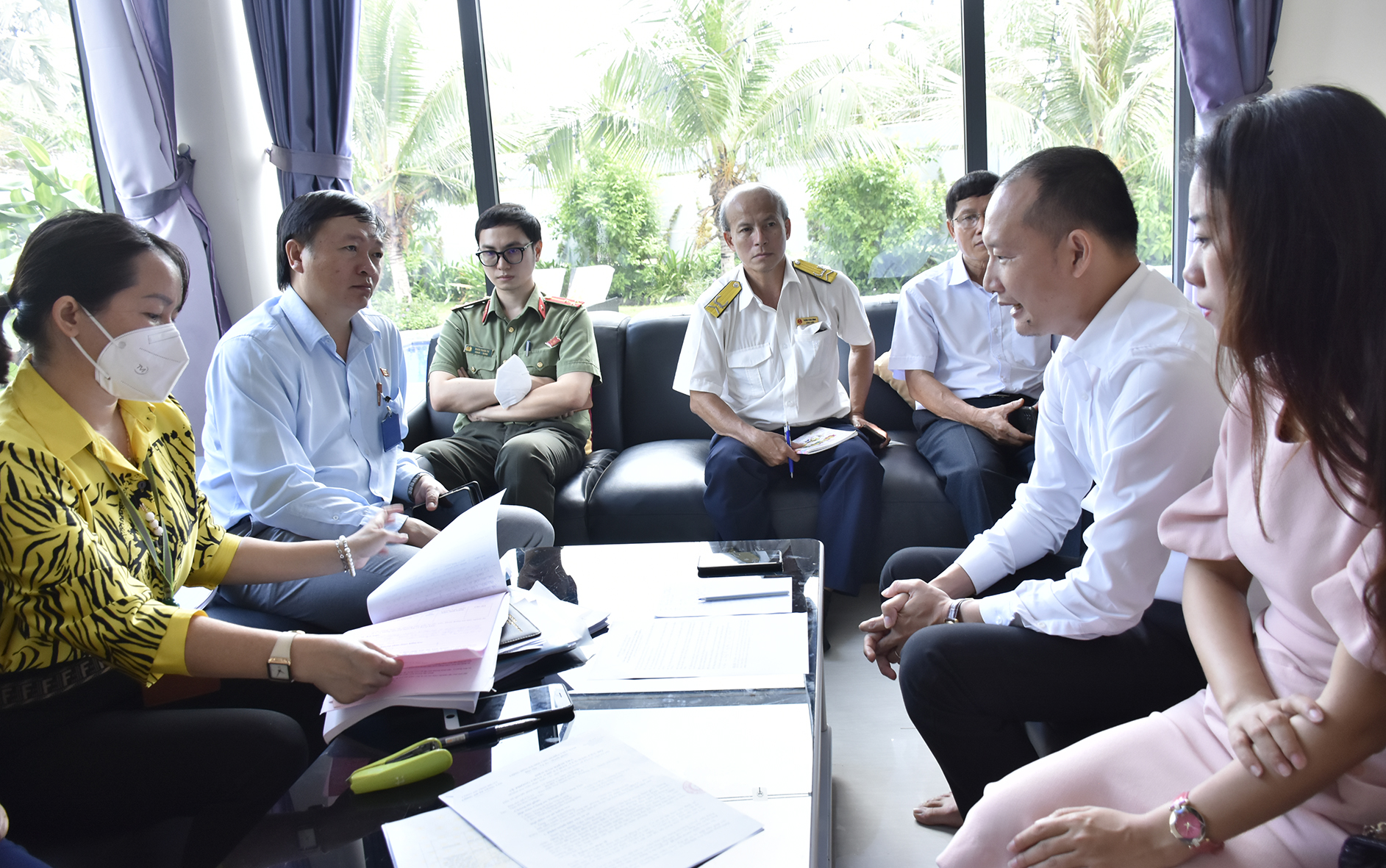 Đoàn Kiểm tra Liên ngành Du lịch Dịch vụ TP.Vũng Tàu kiểm tra quy định trong kinh doanh lưu trú tại Ruby Chillin’ Villa (C2.21 Thanh Bình).