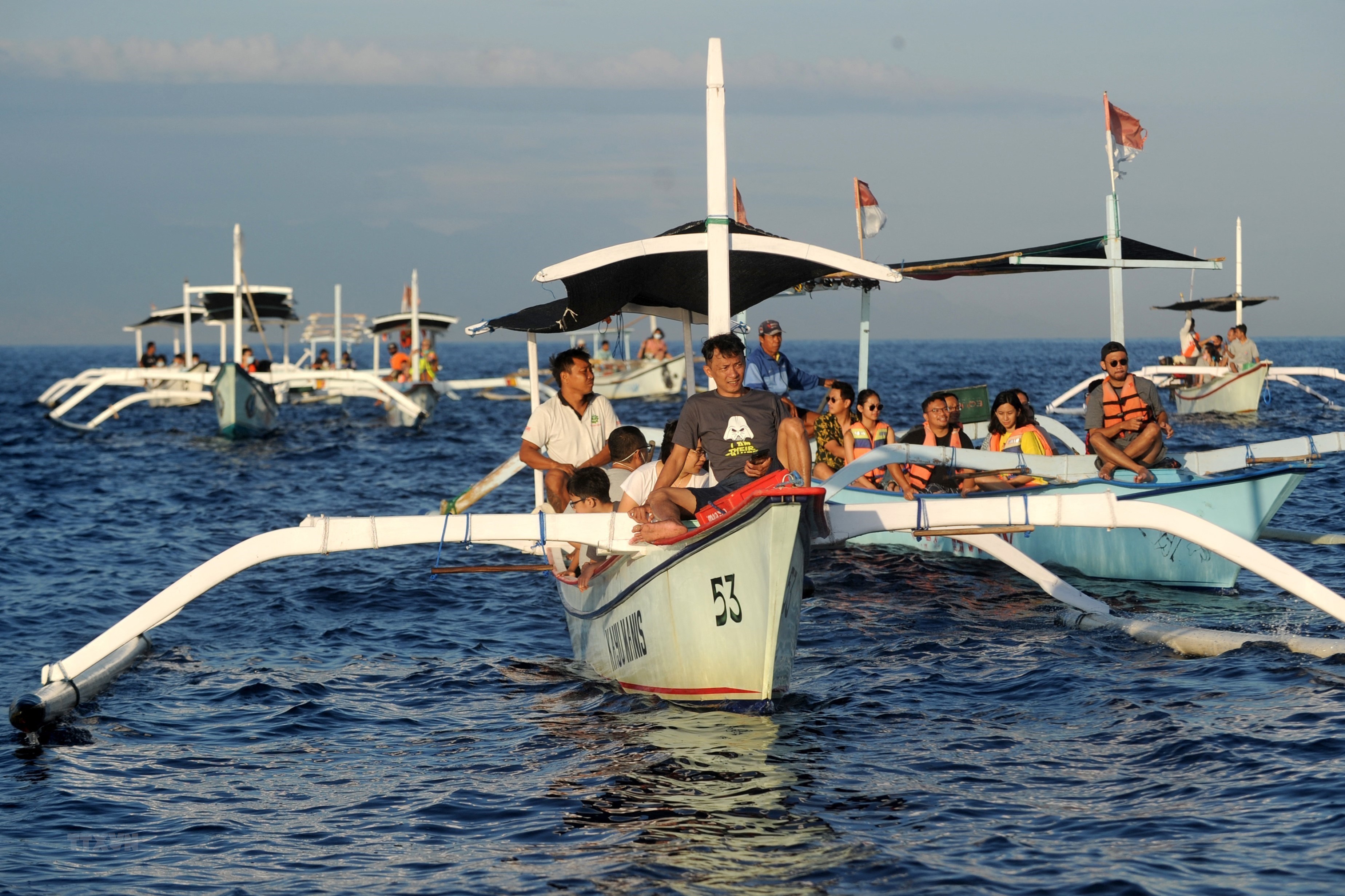 Khách du lịch tại Bali (Indonesia).