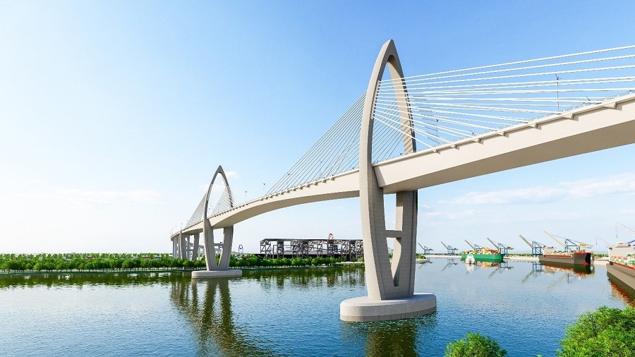 Phối cảnh Cầu Phước An nối Bà Rịa - Vũng Tàu và Đồng Nai.