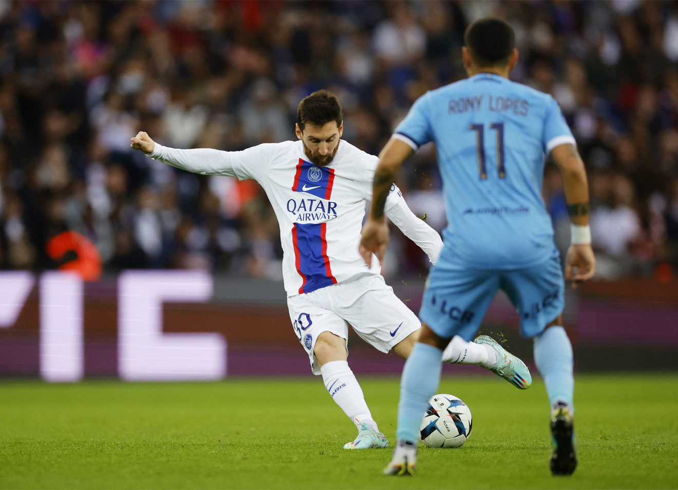 Hiện tại Messi trở thành cầu thủ đầu tiên trong 5 giải đấu hàng đầu châu Âu có 10 đường kiến tạo ở giải vô địch quốc gia trong mùa giải 2022/2023.