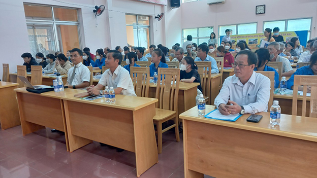 Các đại biểu tham dự hội nghị tại xã Đá Bạc, huyện Châu Đức.
