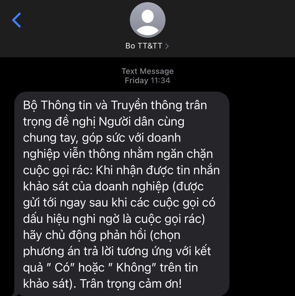 Bộ TT-TT khuyến khích người dân báo các cuộc gọi rác, tin nhắn rác đến số 156.