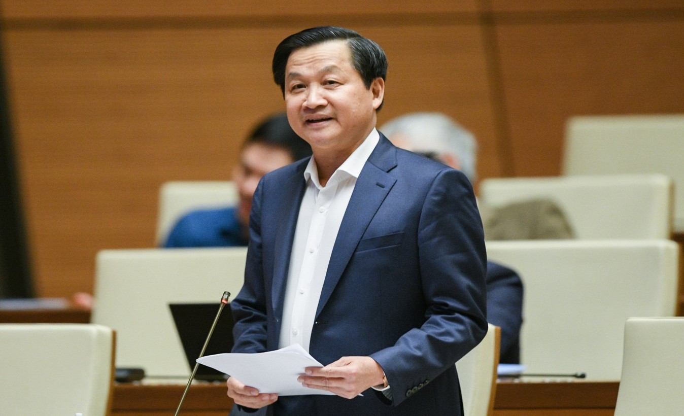 Phó Thủ tướng Chính phủ Lê Minh Khái phát biểu làm rõ các vấn đề  chất vấn thuộc lĩnh vực Thanh tra