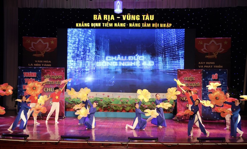 Phần thi của Đội TTLĐ Trung tâm Văn hóa Thể thao và Thông tin huyện Châu Đức đoạt giải A Chương trình.