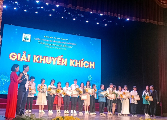 Tại cuộc thi Đại sứ Văn hóa đọc 2022, BR-VT có 2 học sinh đoạt giải Khuyến khích.