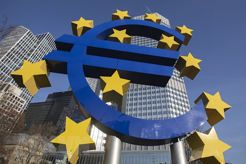 Biểu tượng của khu vực đồng tiền chung châu Âu (Eurozone).