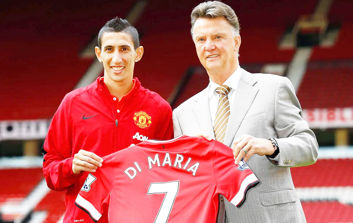 Van Gaal và Di Maria từng làm việc cùng nhau tại Manchester United.