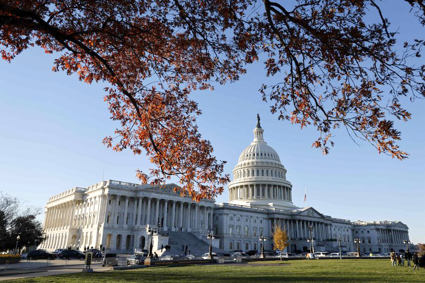 Tòa nhà Quốc hội Mỹ tại Washington.
