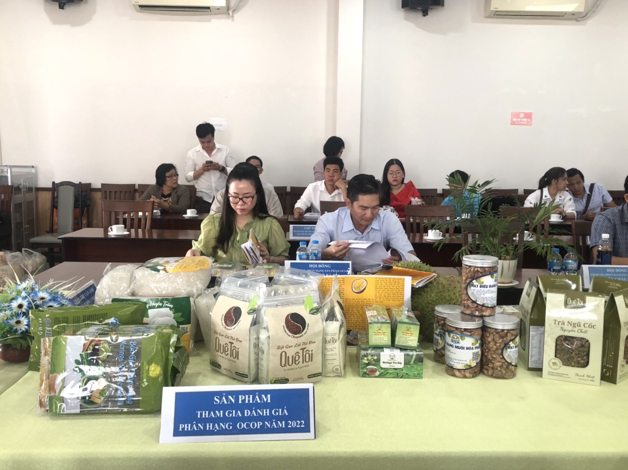 Sản phẩm tham giá đánh giá phân hạng OCOP năm 2022.