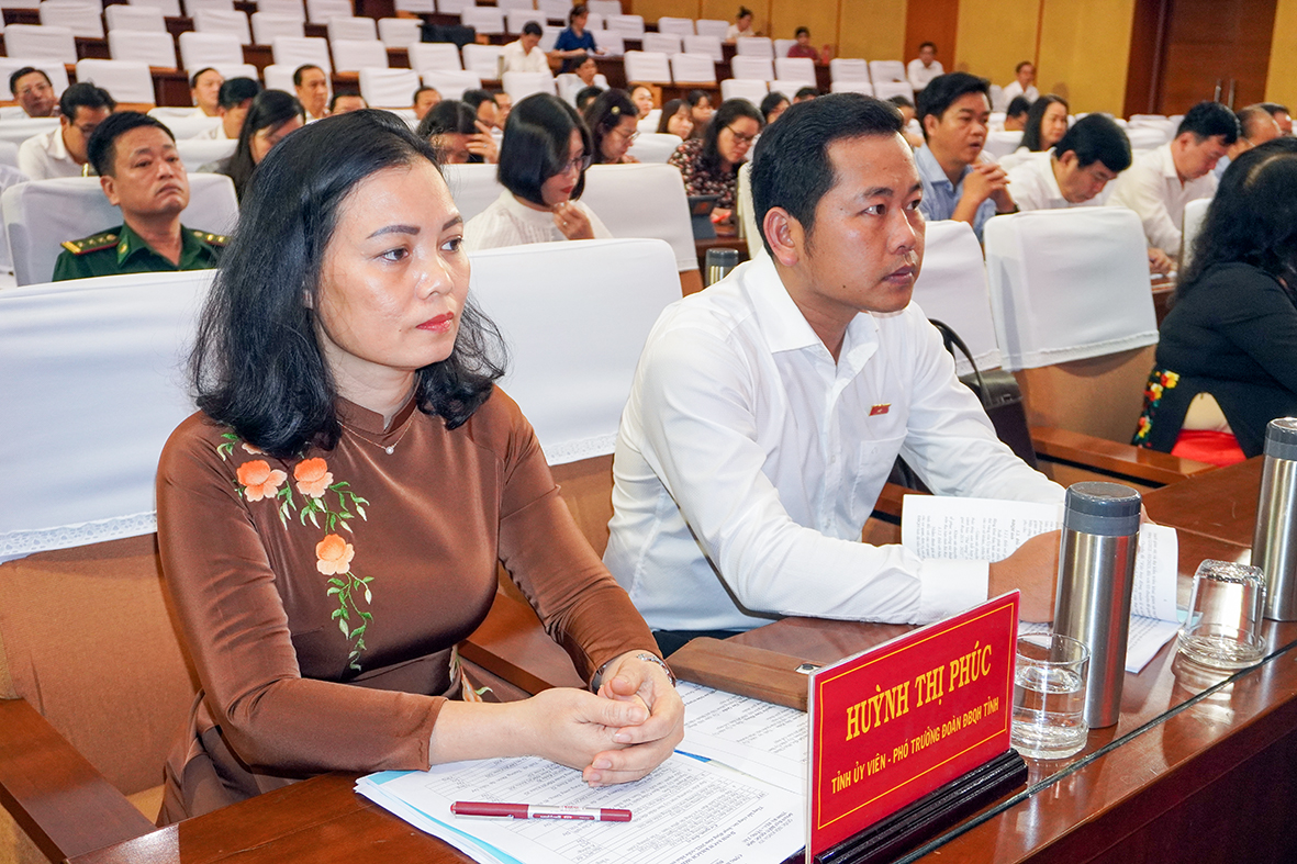 Các ĐBQH tỉnh tham dự Hội nghị.