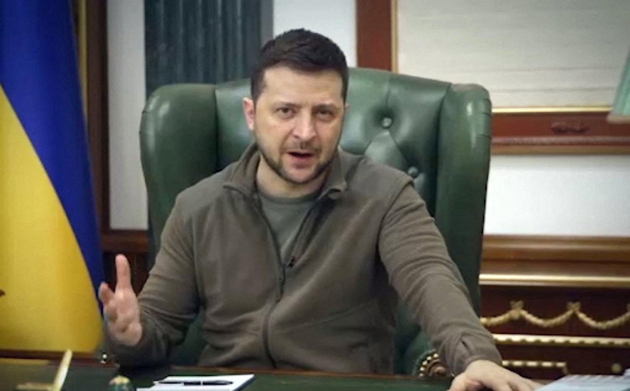 Tổng thống Ukraine Volodymyr Zelensky.