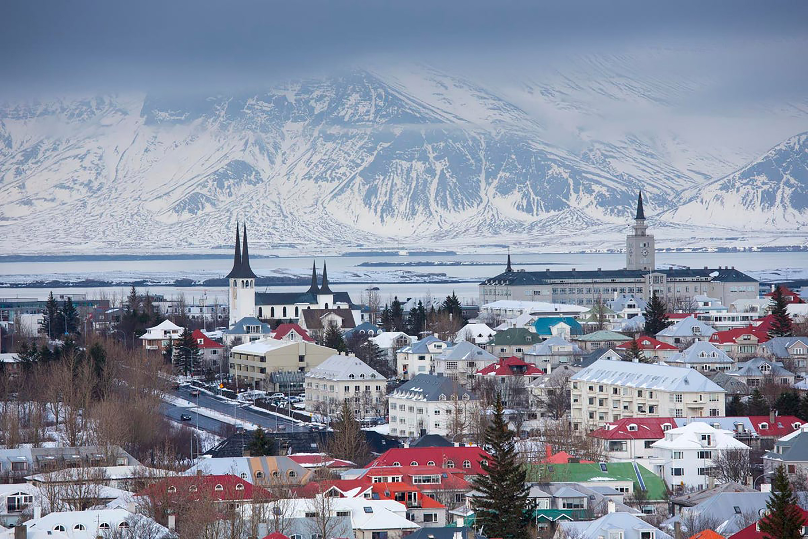 Một góc thủ đô Reykjavik của Iceland.