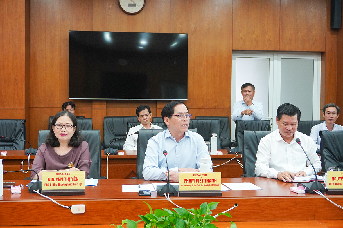 Ông Phạm Viết Thanh, Ủy viên Trung ương Đảng, Bí thư Tỉnh ủy, Chủ tịch HĐND tỉnh mong muốn, VTV9 tiếp tục đồng hành với tỉnh để chuyển tải kịp thời, có chiều sâu các chủ trương phát triển bền vững của Bà Rịa-Vũng Tàu..