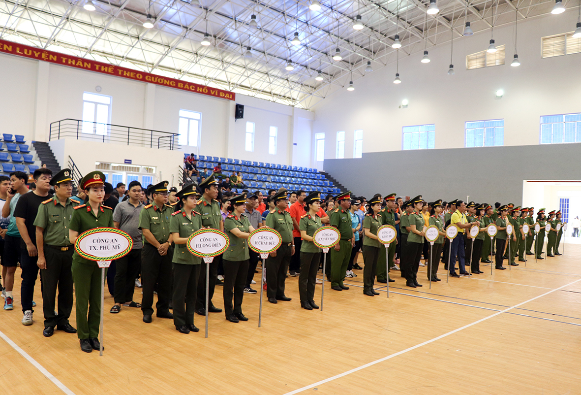 Các đơn vị tham dự Hội thao.